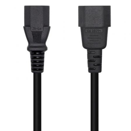 Cabo Extensor de Alimentação CPU Aisens A132-0171/ IEC C13 Fêmea - IEC C14 Macho/ Até 1500W/ 1.5m/ Preto - Imagem 3