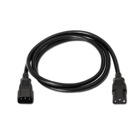 Cabo Extensor de Alimentação CPU Aisens A132-0171/ IEC C13 Fêmea - IEC C14 Macho/ Até 1500W/ 1.5m/ Preto - Imagem 2