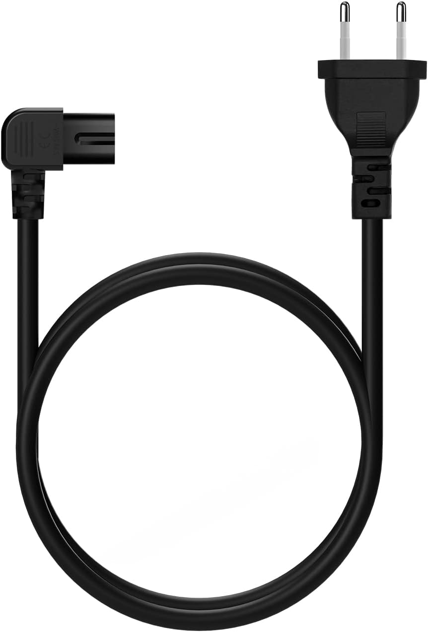 Cabo de Alimentação Forma 8 Aisens A132-0599/ CEE7/16 Macho - C7 Fêmea/ Até 1500W/ 3m/ Preto - Imagem 3