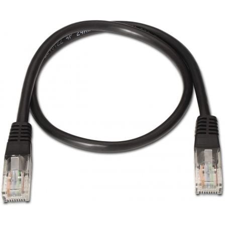 Cabo de Rede RJ45 UTP Aisens A135-0258/ Cat.6/ 1m/ Preto - Imagem 2
