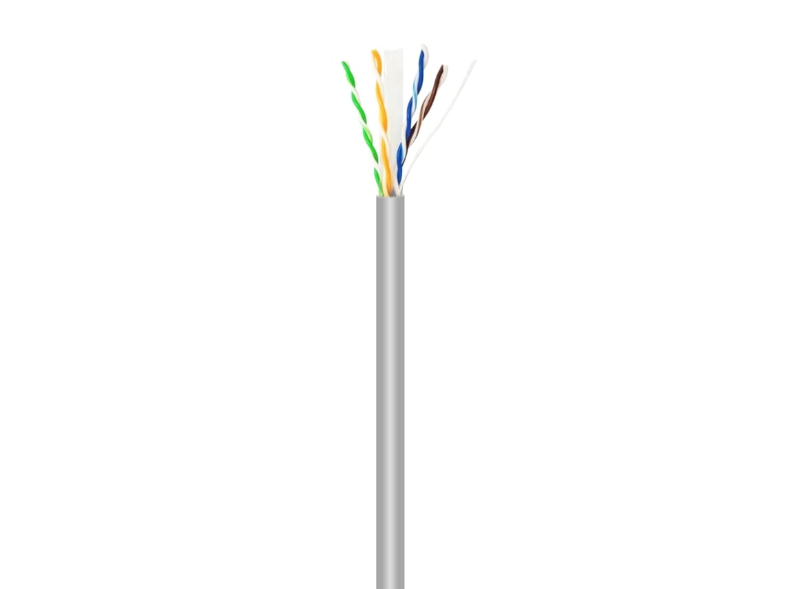 Bobina de Cabo RJ45 UTP AWG23 CCA (Liga) Aisens A135-0660 Cat.6/ 100m/ Cinzento - Imagem 2