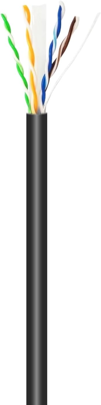 Bobina de Cabo RJ45 para Exteriores UTP AWG23 Aisens A135-0675 Cat.6/ 100m/ Impermeável/ Preto - Imagem 2