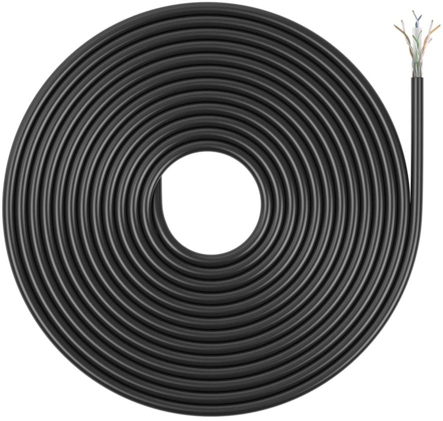 Bobina de Cabo RJ45 para Exteriores UTP AWG23 Aisens A135-0751 Cat.6/ 305m/ Impermeável/ Preto