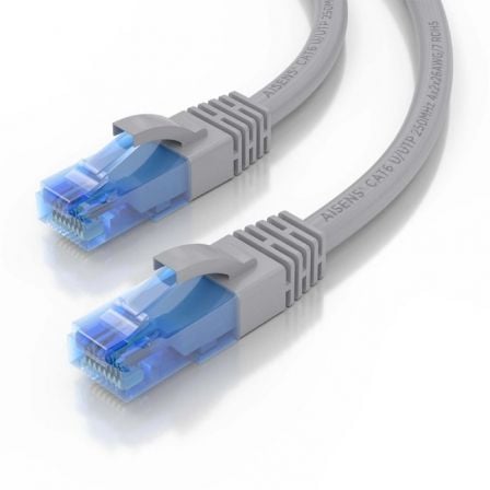 Cabo de Rede RJ45 AWG26 CCA UTP Aisens A135-0771 Cat.6/ 25cm/ Cinzento - Imagem 3