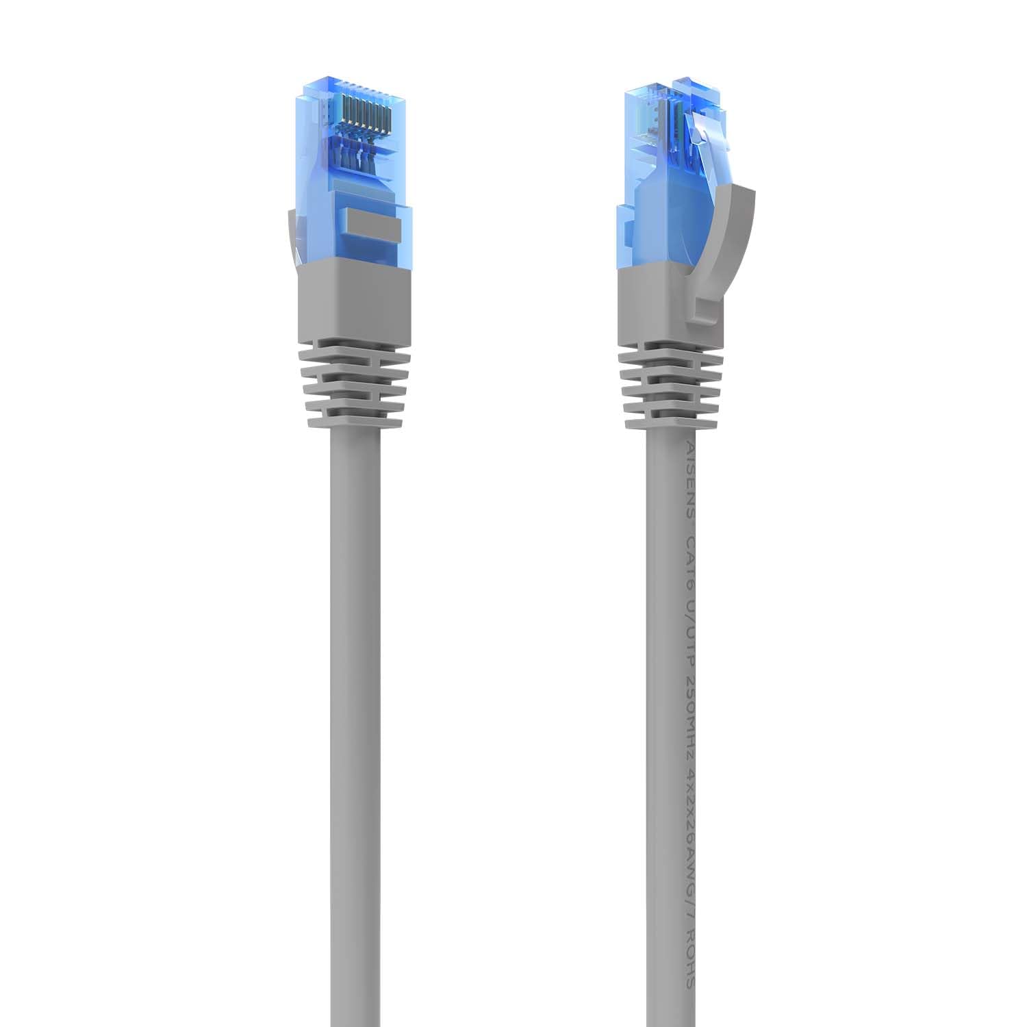 Cabo de Rede RJ45 AWG26 CCA UTP Aisens A135-0779 Cat.6/ 4m/ Cinzento