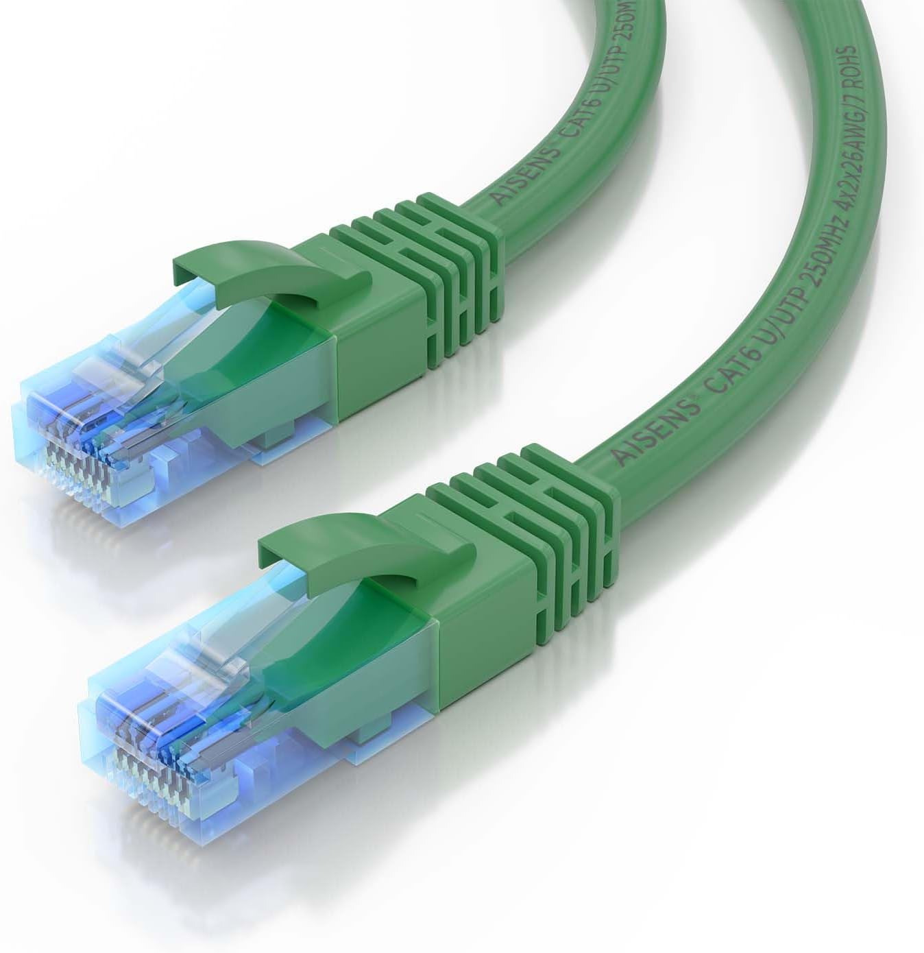 Cabo de Rede RJ45 AWG26 CCA UTP Aisens A135-0814 Cat.6/ 5m/ Verde - Imagem 3