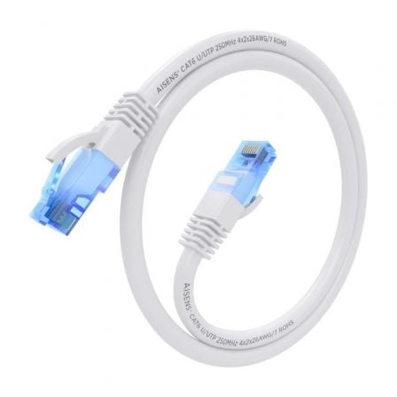 Cabo de Rede RJ45 AWG26 CCA UTP Aisens A135-0815 Cat.6/ 25cm/ Branco - Imagem 2