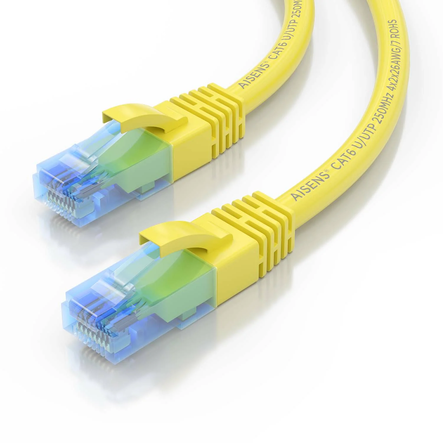 Cabo de Rede Aisens A135-0837 Cat.6 UTP AWG26 CCA 4m Amarelo - Imagem 3