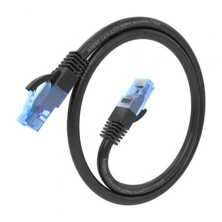 Cabo de Rede RJ45 AWG26 CCA UTP Aisens A135-0848 Cat.6/ 5m/ Preto - Imagem 2