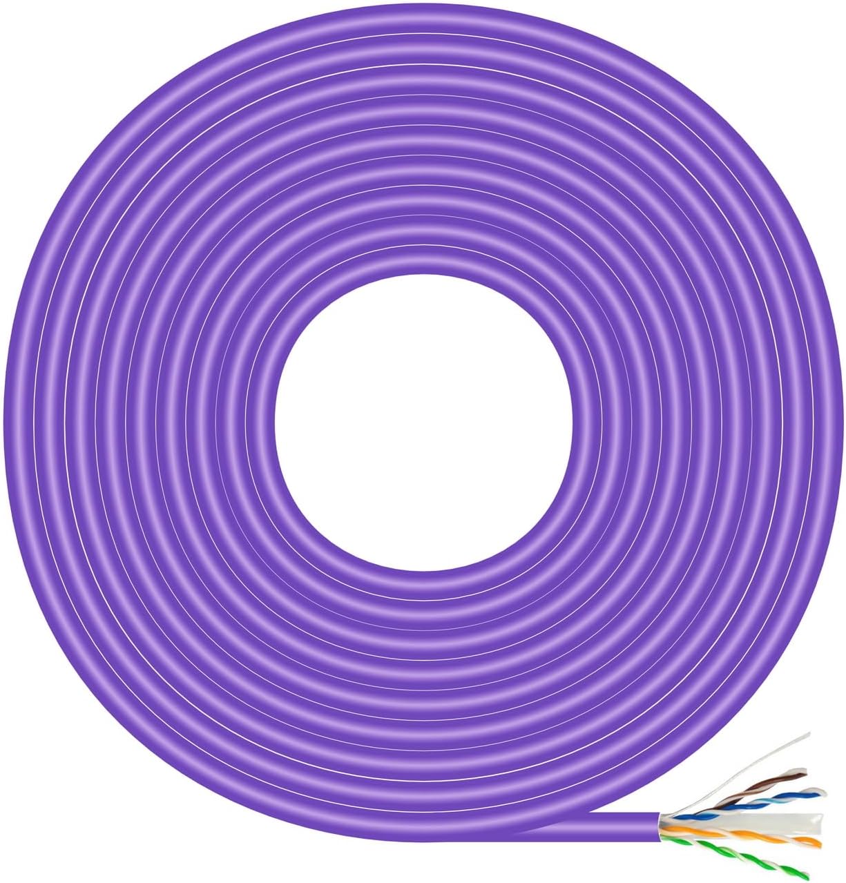 Bobina de Cabo RJ45 AWG23 UTP Aisens A135-0747 Cat.6/ LSZH/ 100m/ Violeta