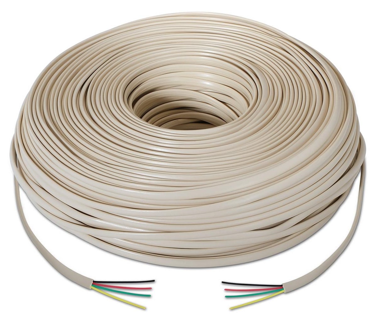 Bobina de Cabo de Telefone Aisens A143-0321 4C/ 100m/ Bege