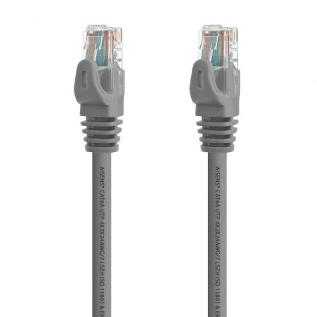 Cabo de Rede Aisens A145-0324 Cat.6A UTP 25cm AWG24 10Gbps 500MHz Cinzento