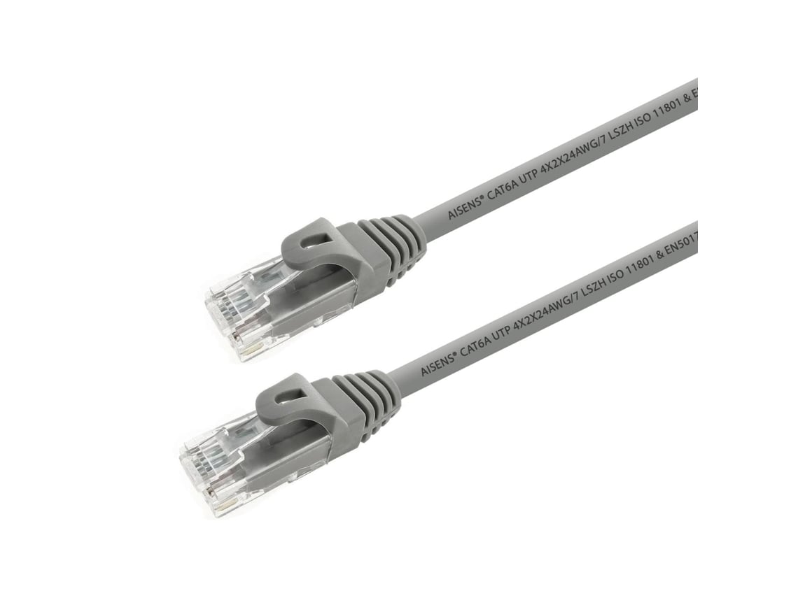 Cabo de Rede RJ45 UTP Aisens A145-0327 Cat.6A/ 2m/ Cinzento - Imagem 3