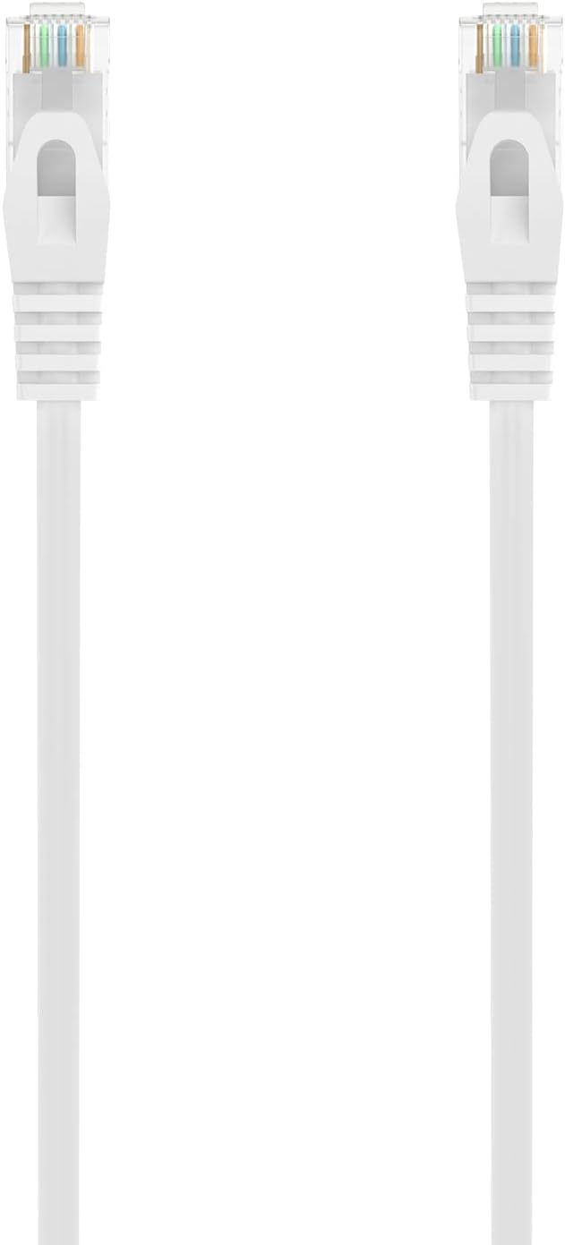 Cabo de Rede RJ45 AWG24 UTP Aisens A145-0594 Cat.6A/ LSZH/ 1m/ Branco
