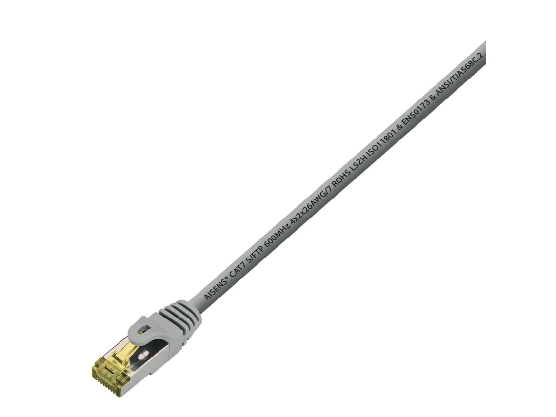 Cabo de Rede RJ45 S/FTP Aisens A146-0332 Cat.7/ 25cm/ Cinzento - Imagem 2