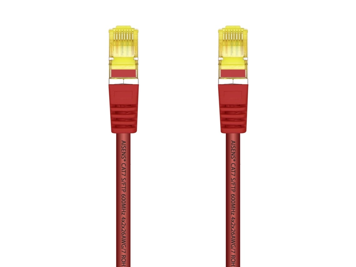 Cabo de Rede RJ45 SFTP Aisens A146-0471 Cat.7/ 2m/ Vermelho - Imagem 2