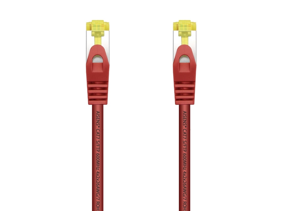 Cabo de Rede RJ45 SFTP Aisens A146-0471 Cat.7/ 2m/ Vermelho