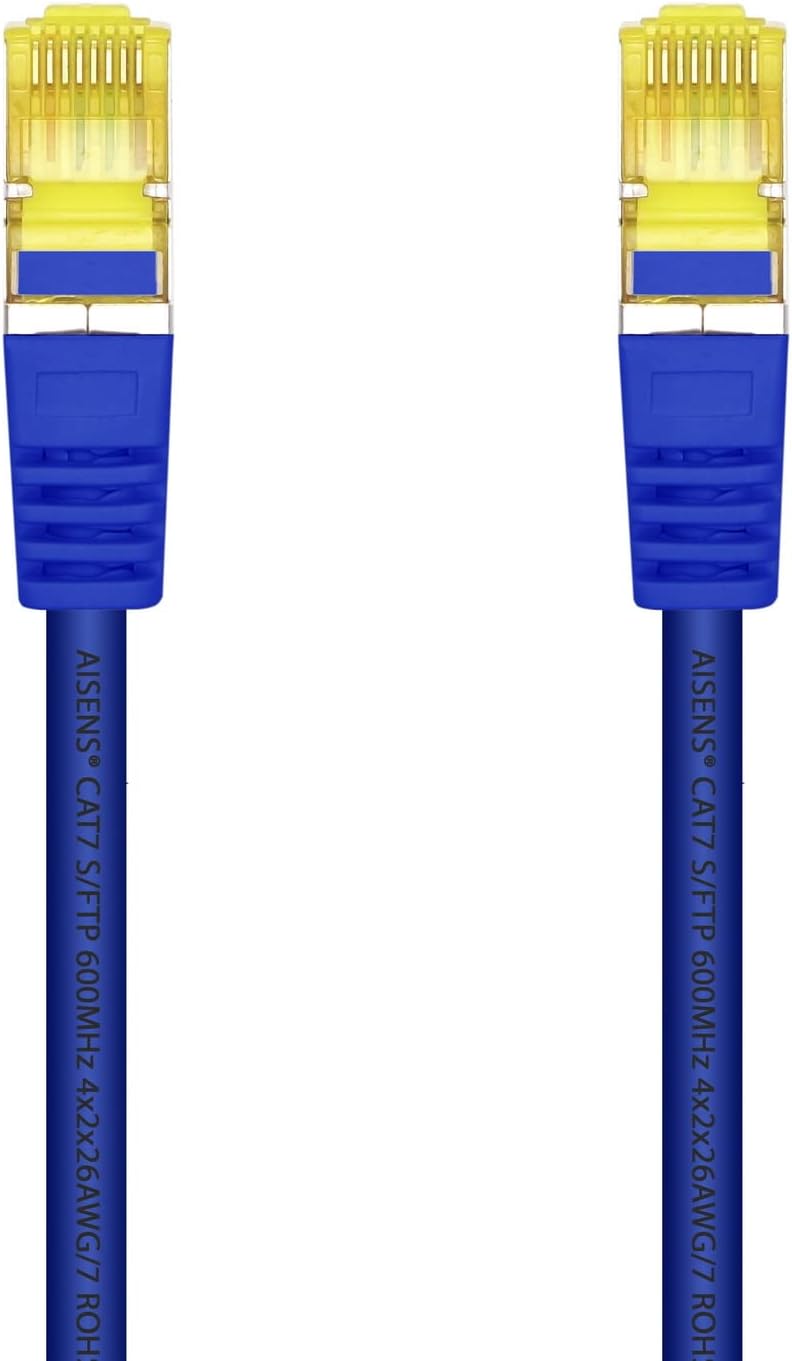 Cabo de Rede RJ45 SFTP Aisens A146-0477 Cat.7/ 50cm/ Azul - Imagem 2