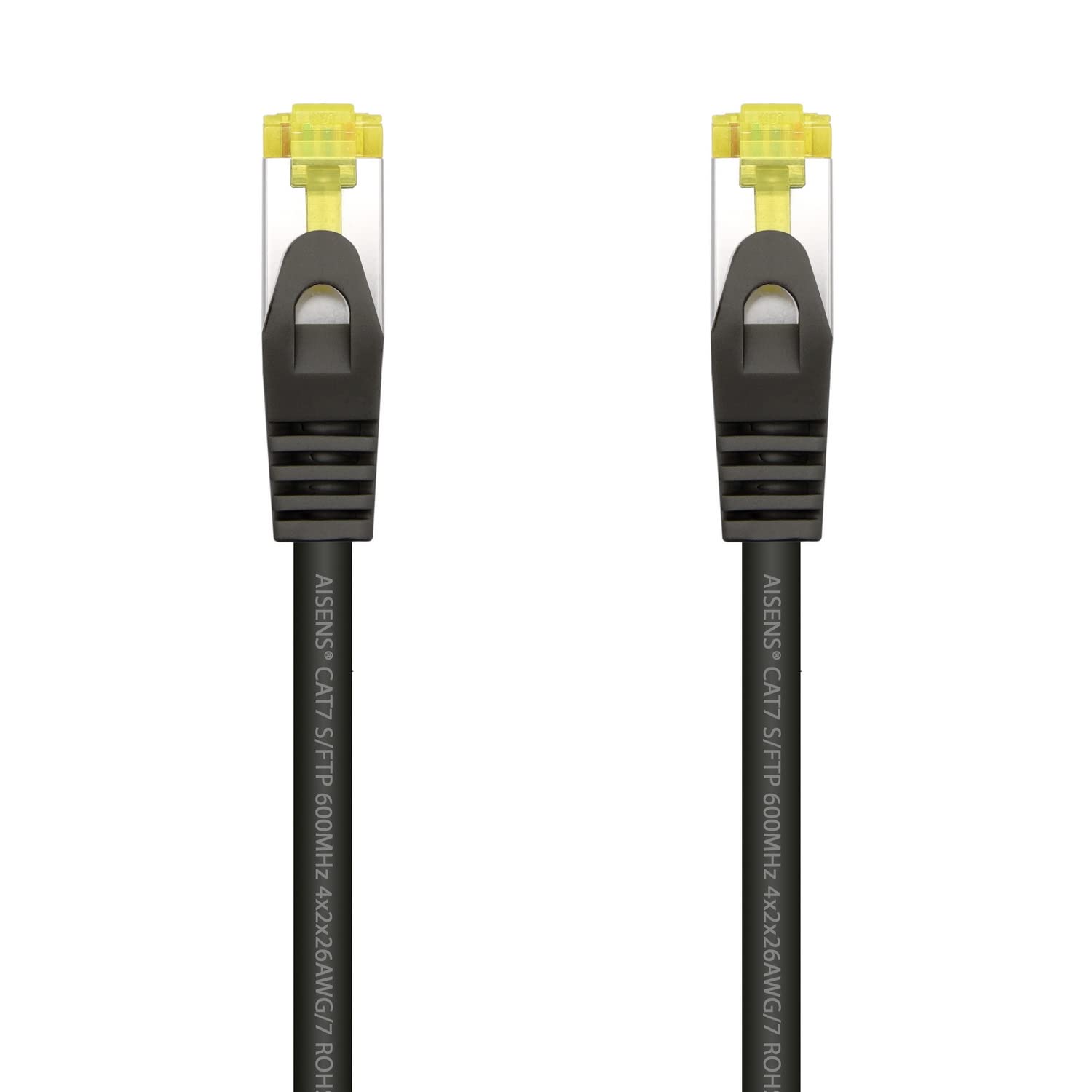 Cabo de Rede RJ45 SFTP Aisens A146-0484 Cat.7/ 25cm/ Preto