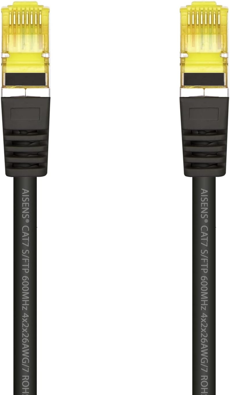 Cabo de Rede RJ45 SFTP Aisens A146-0485 Cat.7/ 50cm/ Preto - Imagem 2
