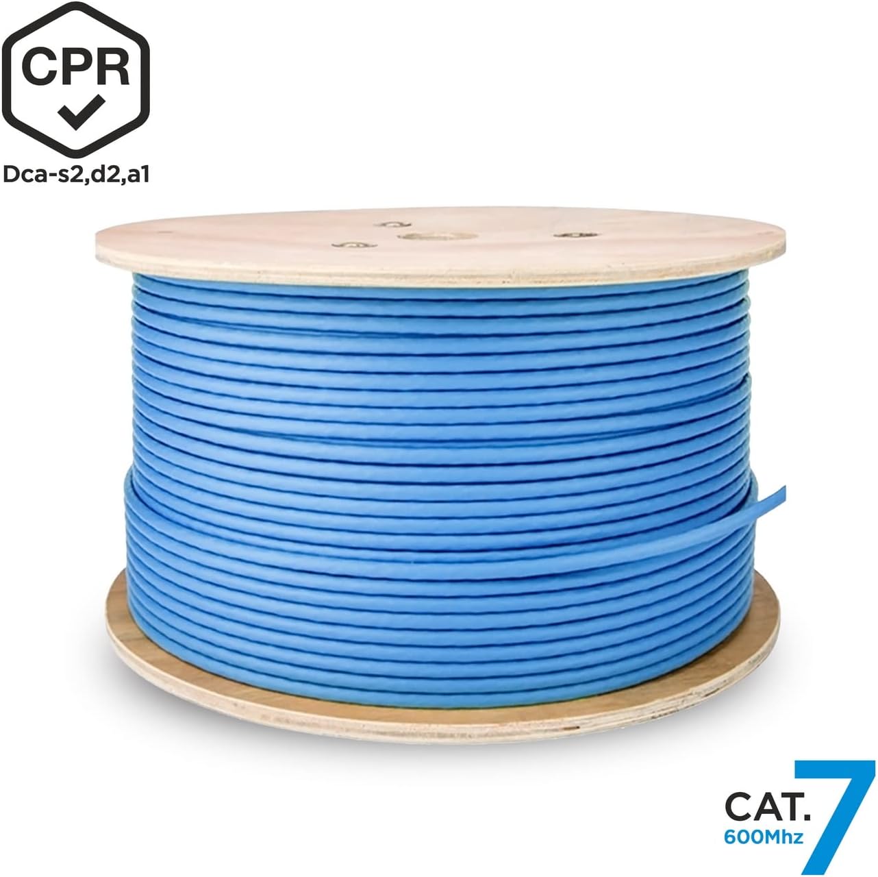 Bobina de Cabo RJ45 SFTP AWG23 LSZH CPR Dca Aisens A146-0665 Cat.7/ 305m/ Azul - Imagem 3
