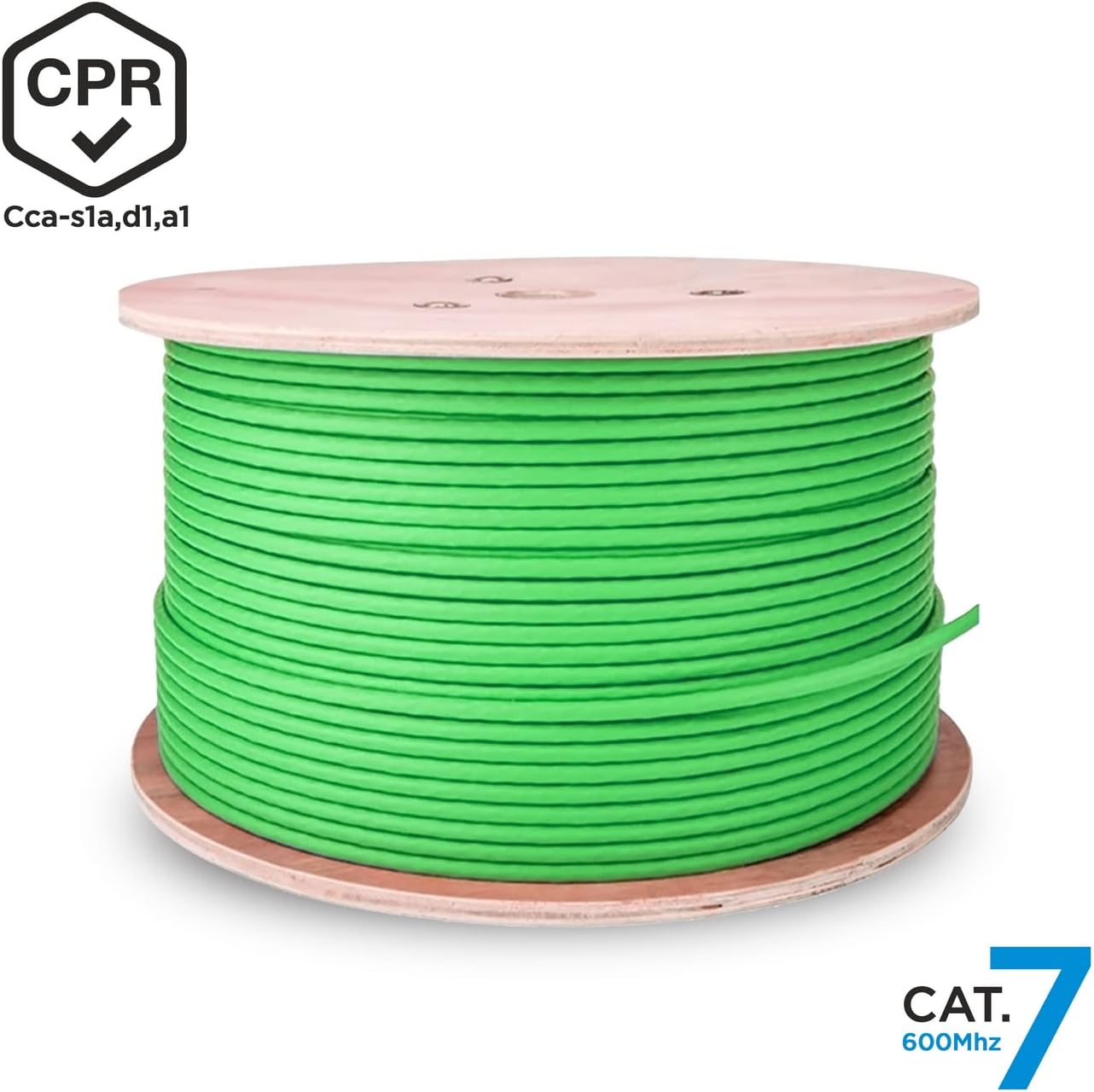 Bobina de Cabo RJ45 SFTP AWG23 LSZH CPR Cca Aisens A146-0667 Cat.7/ 305m/ Verde - Imagem 3