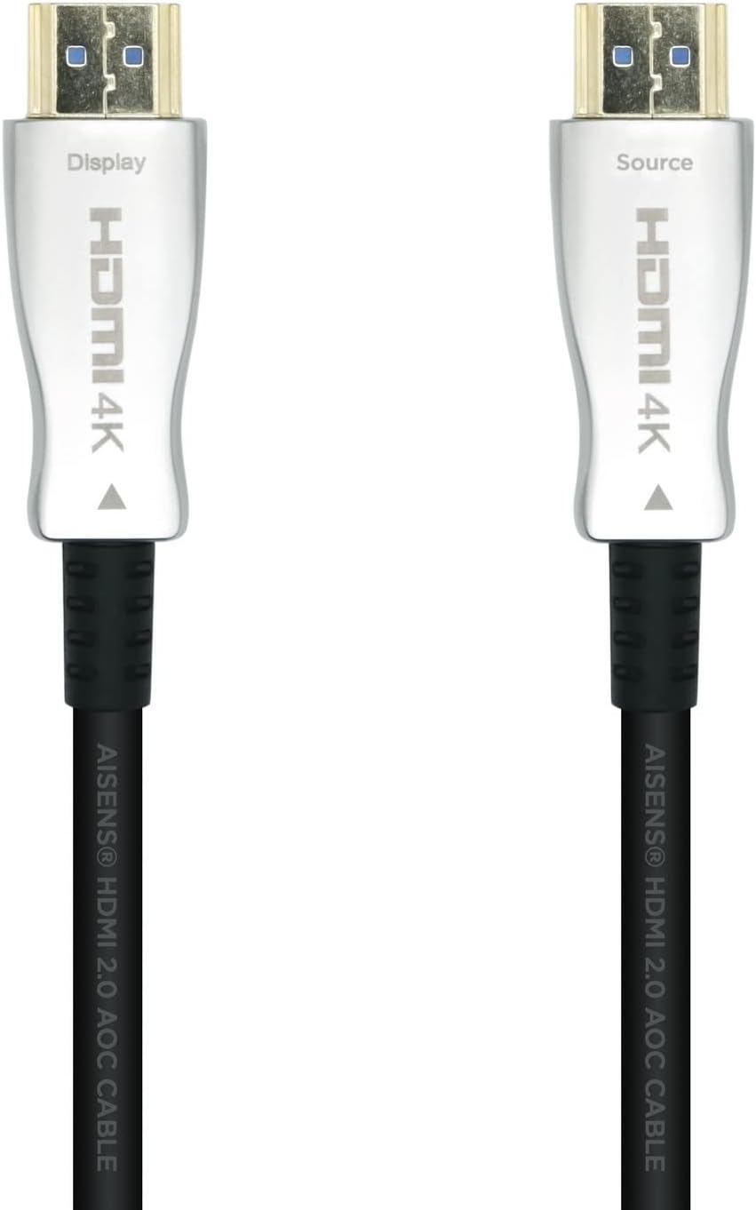 Cabo HDMI 2.0 AOC 4K Aisens A148-0379/ HDMI Macho - HDMI Macho/ 30m/ Preto