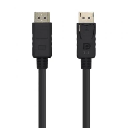 Cabo DisplayPort 1.4 Aisens A149-0389 8K 32.4Gbps HBR3 Macho-Macho 80cm Preto