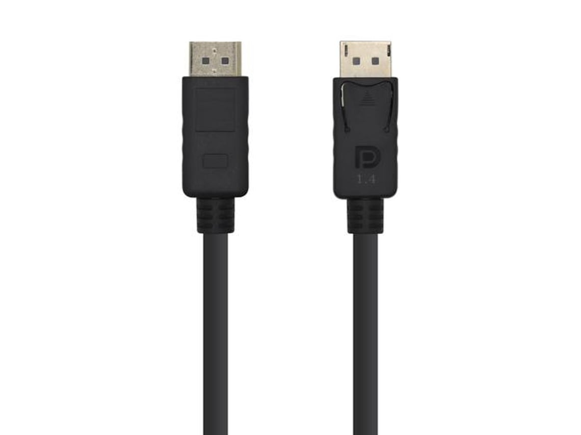 Cabo DisplayPort 1.4 8K Aisens A149-0390/ DisplayPort Macho - DisplayPort Macho/ 2m/ Preto