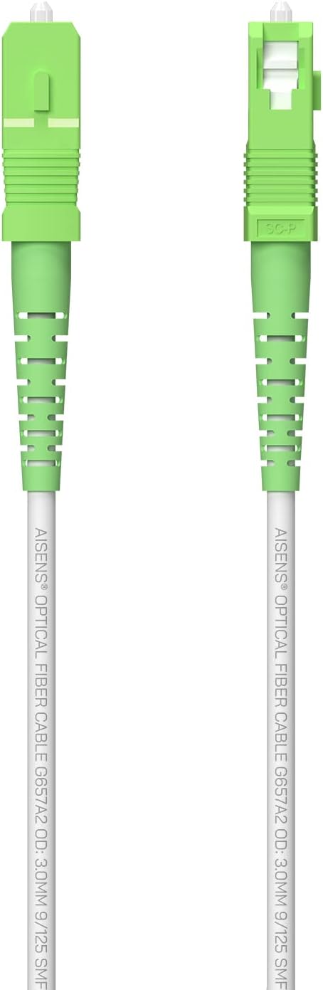 Bobina de Fibra Ótica G657A2 3.0 9/125 SMF Aisens A152-0619/ LSZH/ 150m/ Branco