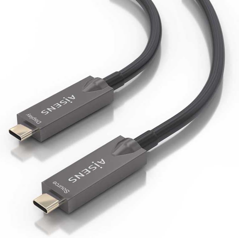 Cabo USB 3.1 Tipo-C Aisens AOC A157-0882/ USB Tipo-C Macho - USB Tipo-C Macho/ Até 60W/ 10Gbps/ 10m/ Preto - Imagem 2