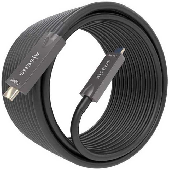 Cabo USB 3.1 Tipo-C Aisens AOC A157-0882/ USB Tipo-C Macho - USB Tipo-C Macho/ Até 60W/ 10Gbps/ 10m/ Preto - Imagem 3