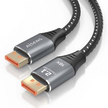 Cabo DisplayPort 2.1 16K Aisens A158-0903/ DisplayPort Macho - DisplayPort Macho/ 80Gbps/ 2m/ Preto - Imagem 3