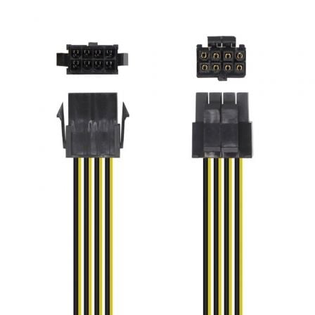 Cabo de Alimentação Microprocessador Aisens A131-0419/ Molex 4+4 PIN Macho - Molex 8 PIN Fêmea/ 30cm - Imagem 2