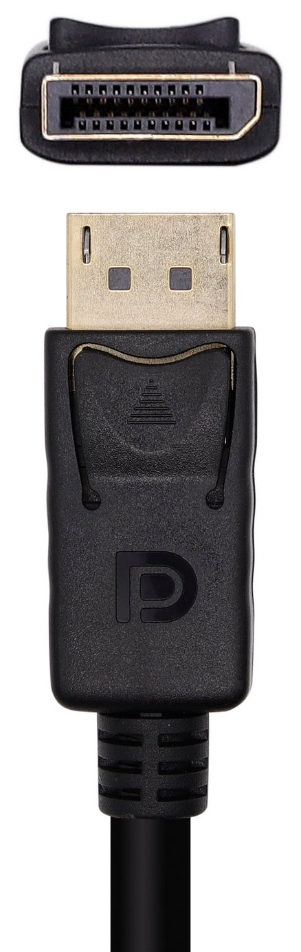 Cabo DisplayPort 1.2 4K Aisens A124-0455/ DisplayPort Macho - DisplayPort Macho/ 1m/ Preto - Imagem 2