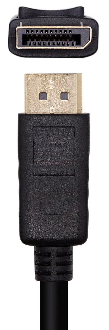 Cabo DisplayPort 1.2 4K Aisens A124-0455/ DisplayPort Macho - DisplayPort Macho/ 1m/ Preto - Imagem 3
