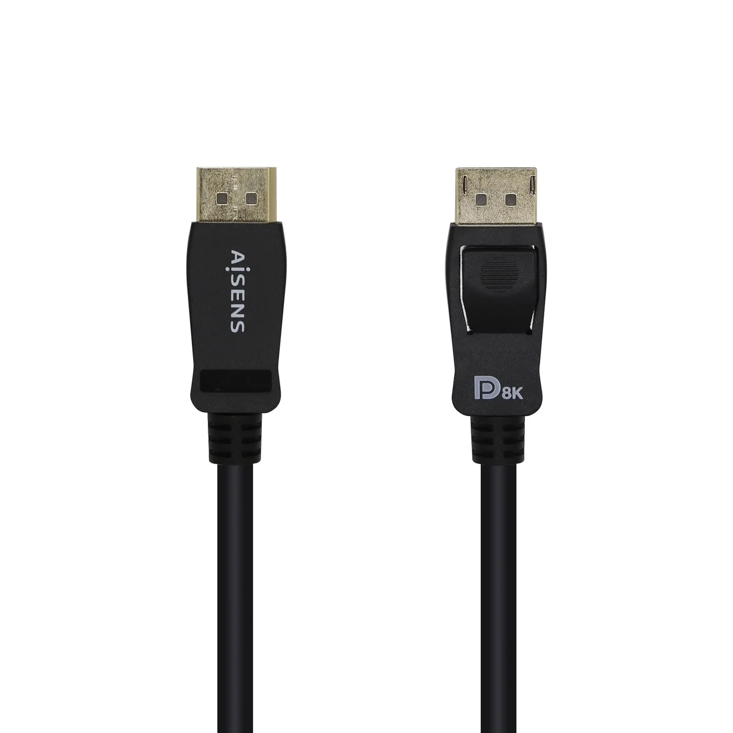 Cabo DisplayPort 1.4 AISENS A149-0433 8K Certificado VESA Macho-Macho 3m Preto