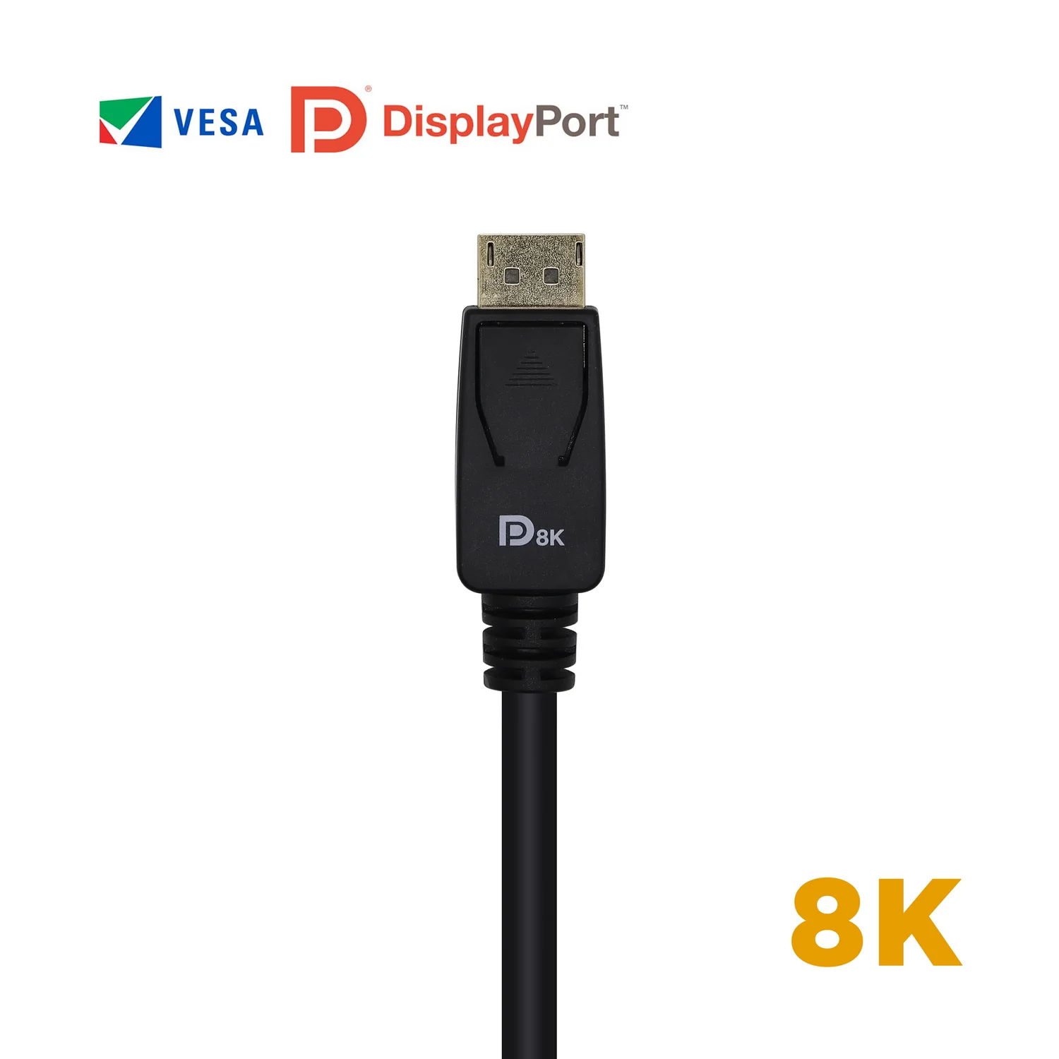 Cabo DisplayPort 1.4 AISENS A149-0433 8K Certificado VESA Macho-Macho 3m Preto - Imagem 4