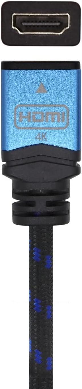 Cabo Extensor HDMI Aisens A120-0452/ HDMI Macho - HDMI Fêmea/ 1m/ Preto/ Azul - Imagem 3