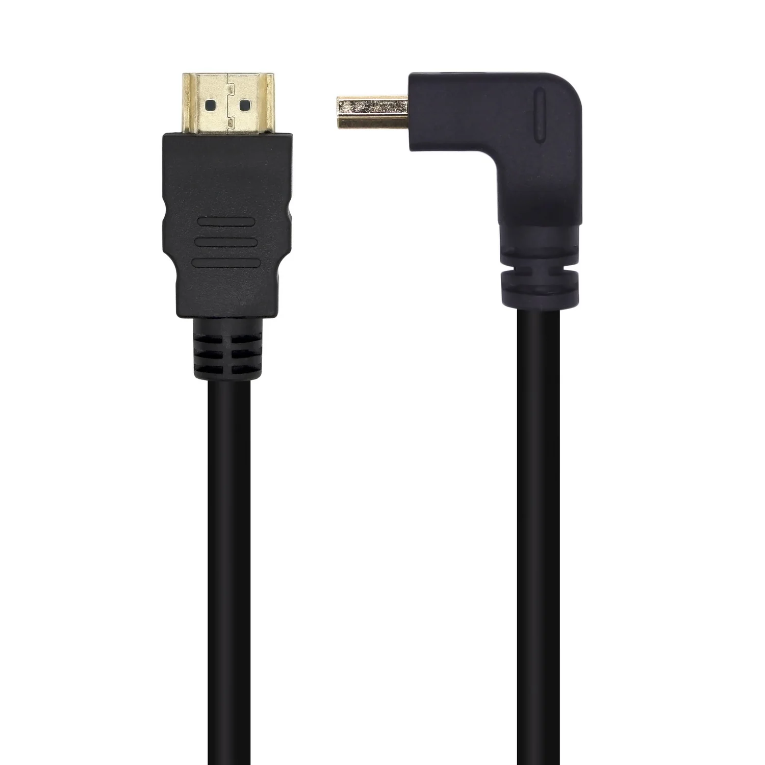 Cabo HDMI 2.0 AISENS A120-0457 4K@60Hz 18Gbps 2m Macho para Macho Acotovelado Preto