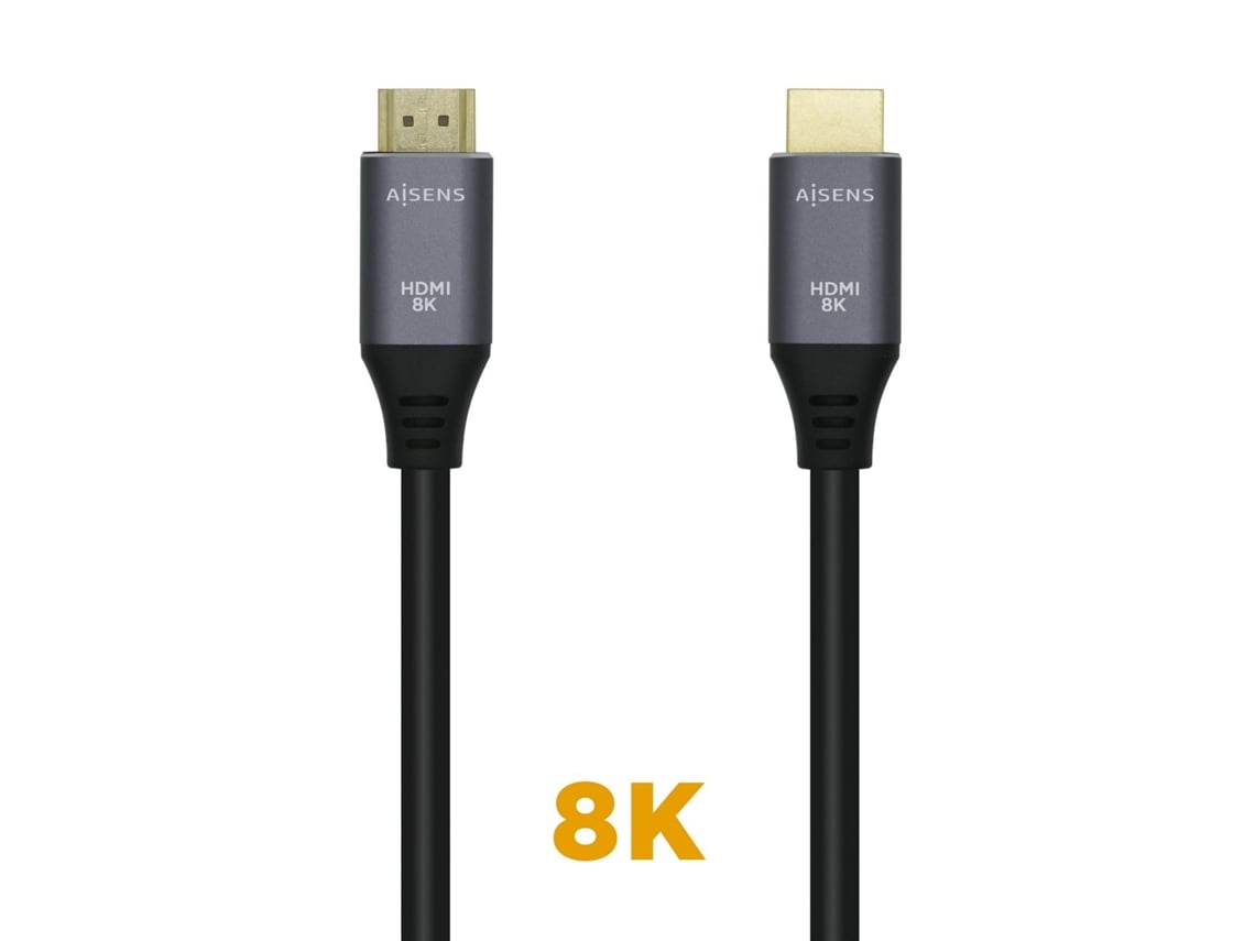 Cabo HDMI 2.1 8K Aisens A150-0429/ HDMI Macho - HDMI Macho/ 3m/ Cinzento Preto - Imagem 2