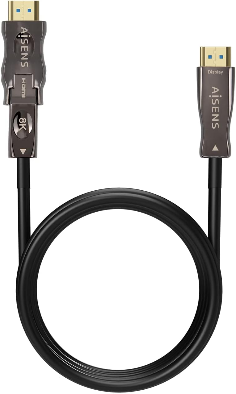 Cabo HDMI 2.1 AOC 8K Desmontável Aisens A153-0644/ HDMI Macho / D Macho - HDMI Macho/ 15m/ Preto - Imagem 2