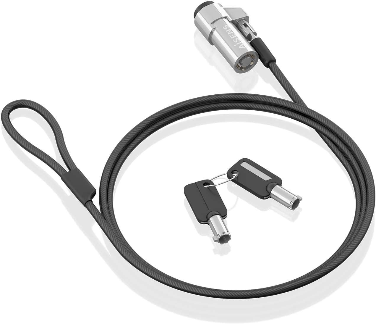 Cabo de Segurança Tipo NANO para Portáteis Aisens ASLK-D45K06-BK/ 1.5m