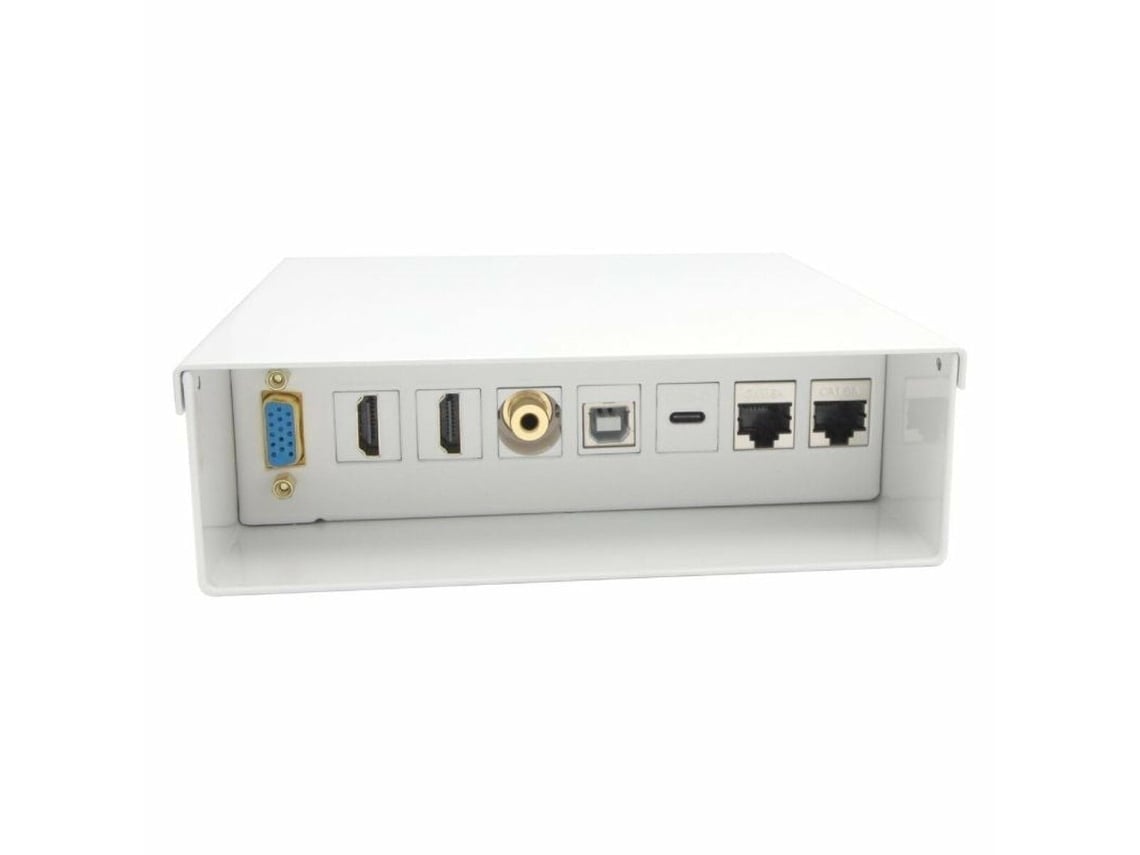Caixa de Conexões Aisens A127-0720/ VGA - 2x HDMI - Jack 3.5 - USB Tipo-C - USB - 2x RJ45 - Imagem 2