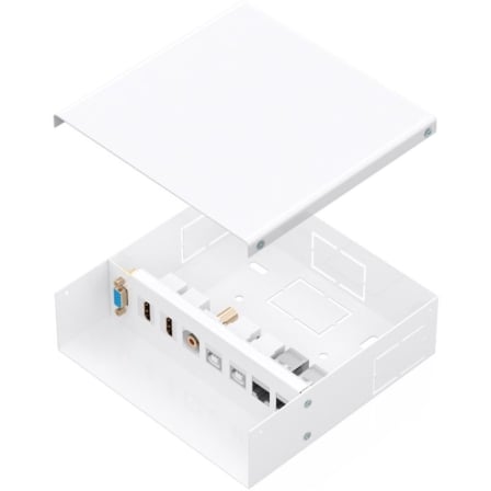 Caixa de Conexões AISENS A127-1031 VGA 2x HDMI Jack 3.5mm 2x USB-B 2x RJ45