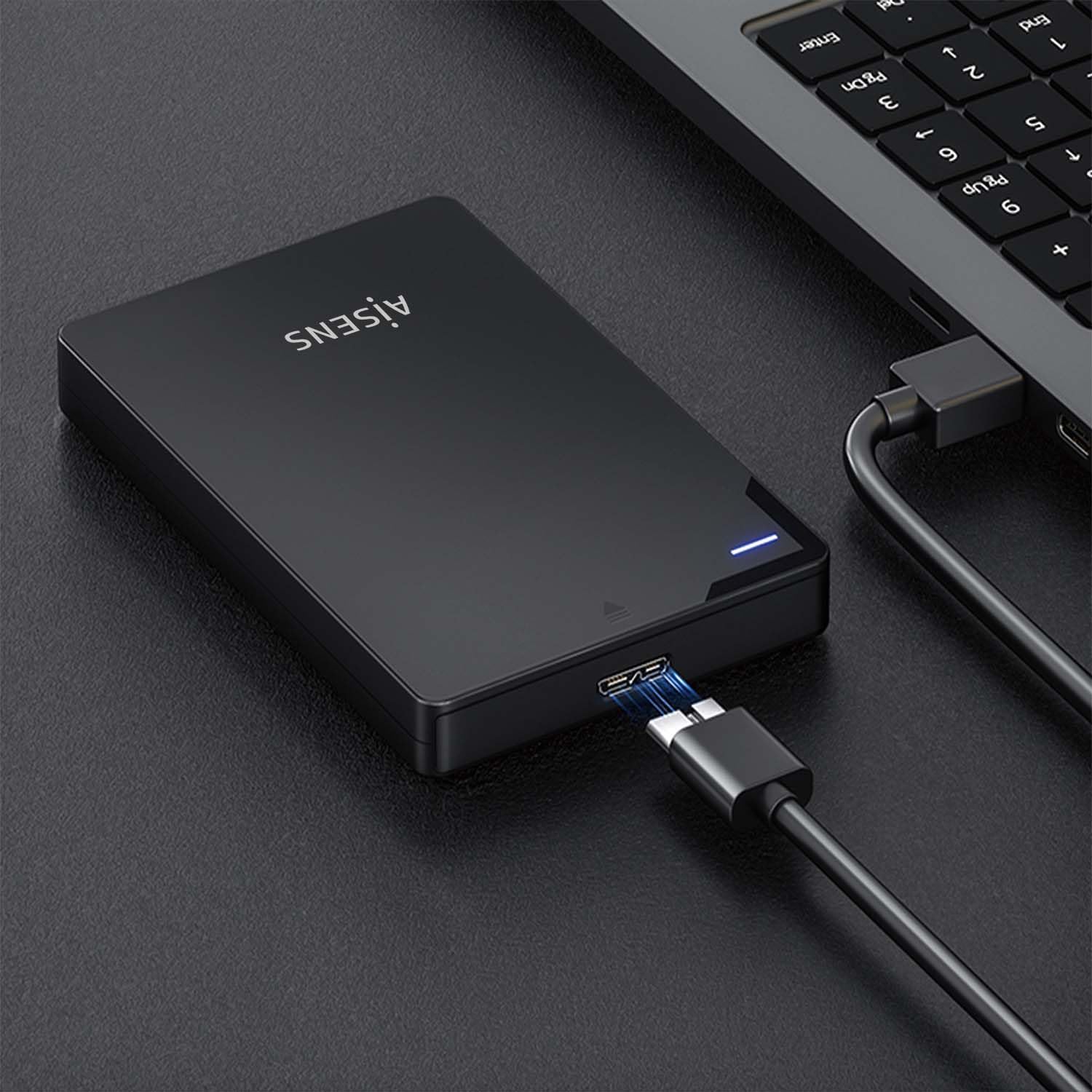 Caixa Externa para Disco Rígido de 2.5" Aisens ASE-2520B/ USB 3.1/ Sem Parafusos - Imagem 5
