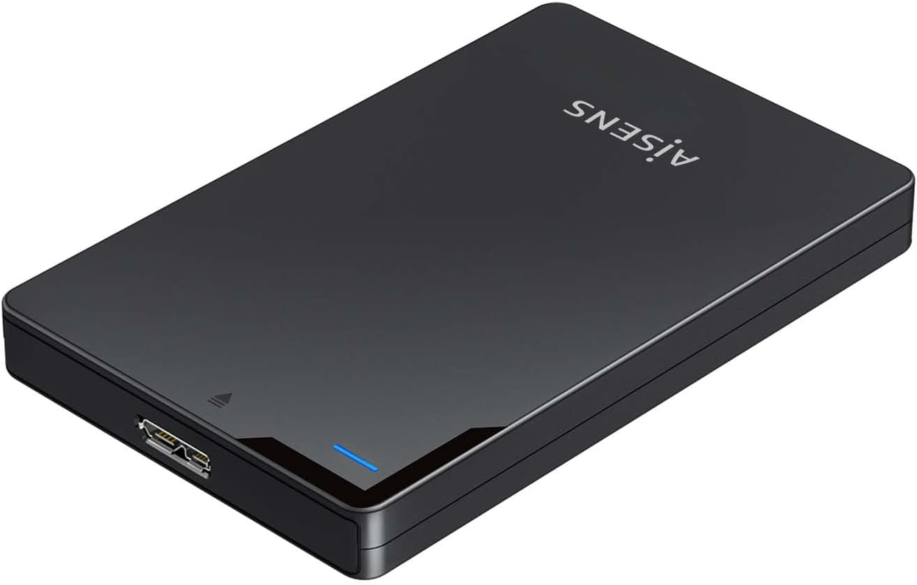 Caixa Externa para Disco Rígido de 2.5" Aisens ASE-2520B/ USB 3.1/ Sem Parafusos - Imagem 2