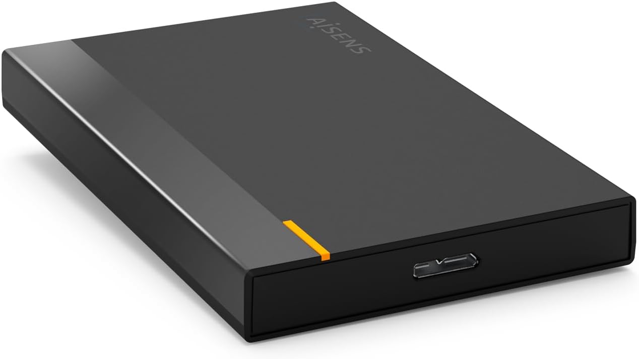 Capa Externa para Disco Rígido de 2.5" Aisens ASE-2524B/ USB 3.1/ Sem parafusos - Imagem 2