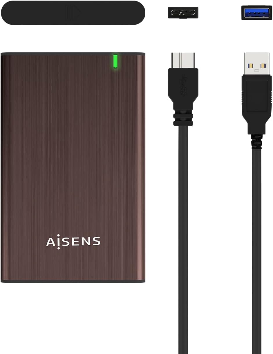 Caixa Externa para Disco Rígido de 2.5" Aisens ASE-2525BWN/ USB 3.0/ Sem parafusos - Imagem 5
