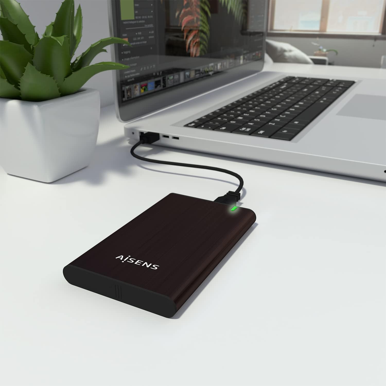 Caixa Externa para Disco Rígido de 2.5" Aisens ASE-2525BWN/ USB 3.0/ Sem parafusos - Imagem 8